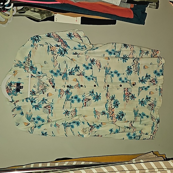 Mens sz xxl George Hawaiian button down shirt. - Picture 1 of 5